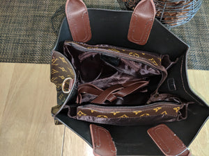 Louis Vuitton New Monogram LV Coffee Leather Handbag